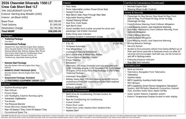 Used 2026 Chevrolet Silverado 1500 LT AWD/4WD image 20