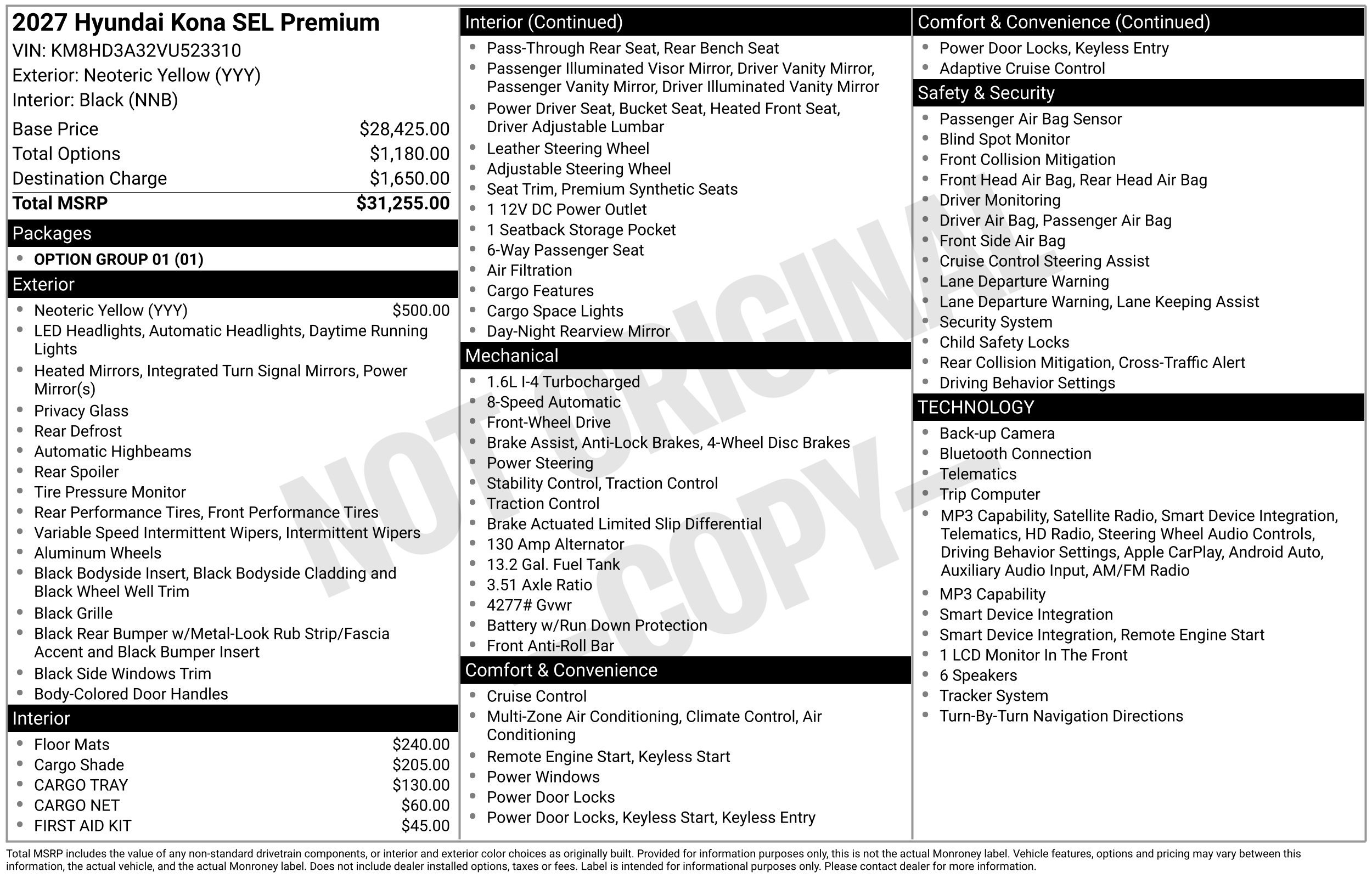 New 2027 Hyundai Kona SEL Premium FWD image 3
