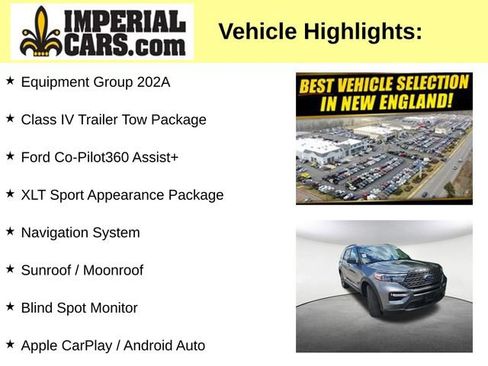 Used 2022 Ford Explorer XLT w/ Equipment Group 202A AWD/4WD image 3
