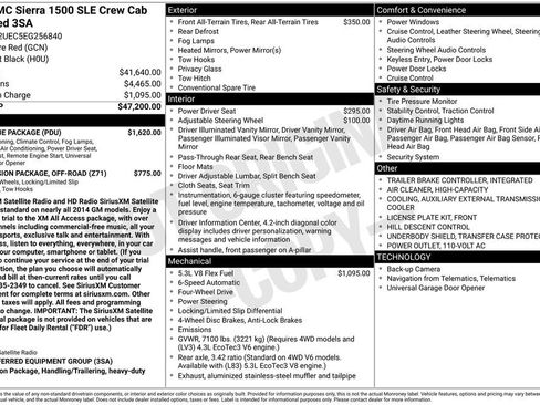 Used 2014 GMC Sierra 1500 SLE w/ SLE Value Package AWD/4WD image 46