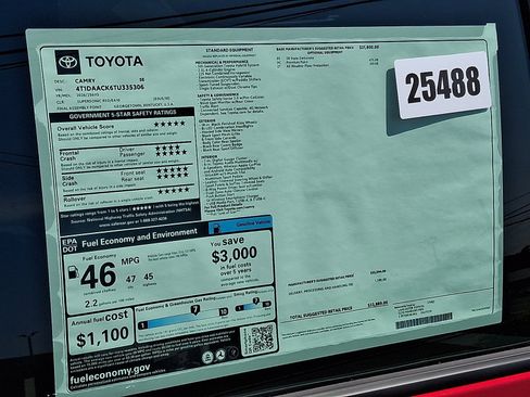 New 2026 Toyota Camry SE FWD image 7