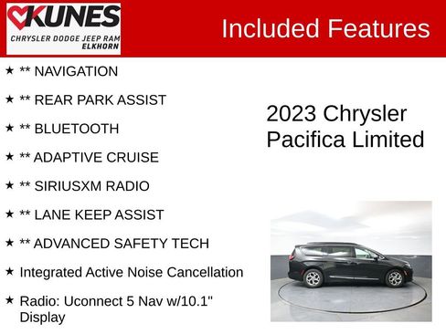 Used 2023 Chrysler Pacifica Limited FWD image 3