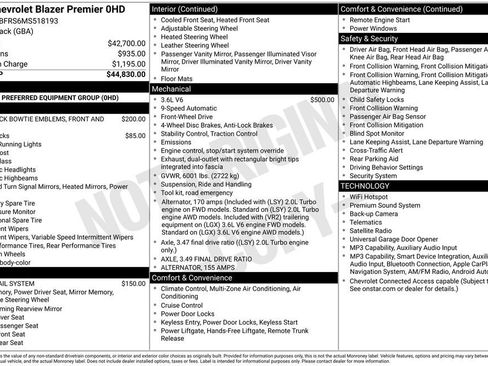 Used 2021 Chevrolet Blazer Premier FWD image 3