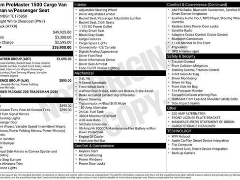New 2026 RAM ProMaster 1500 w/ Cold Weather Group image 5