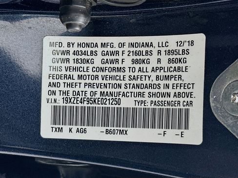 Used 2019 Honda Insight Touring image 12
