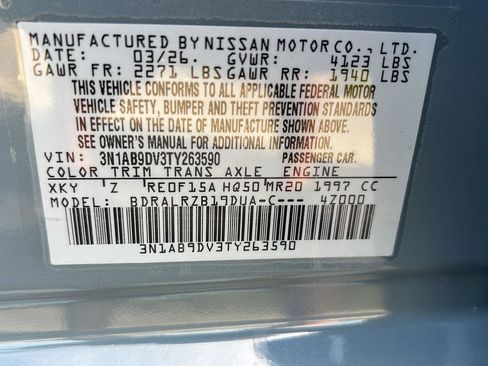 New 2026 Nissan Sentra SR w/ SR Premium Package FWD image 36