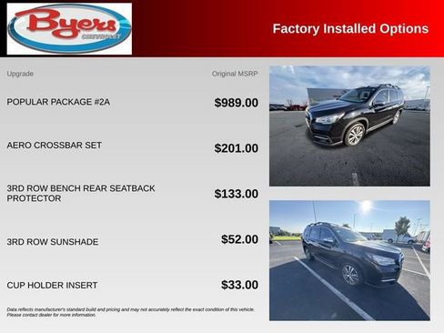 Used 2021 Subaru Ascent Touring w/ Popular Package #2A AWD/4WD image 10