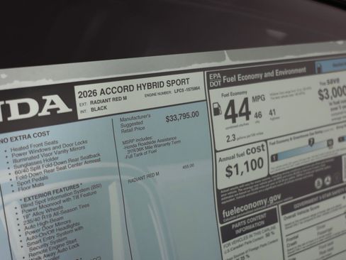 New 2026 Honda Accord Sport image 26