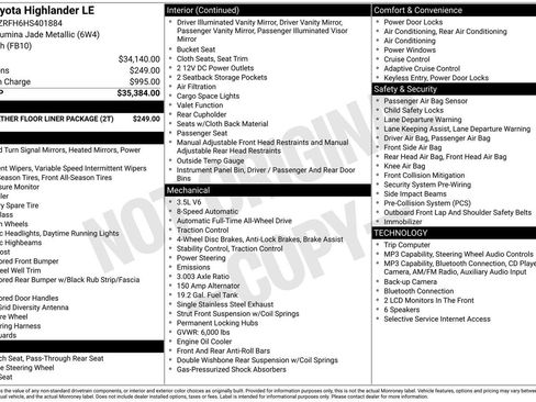 Certified 2017 Toyota Highlander LE AWD/4WD image 4