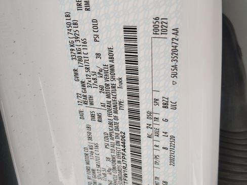 Certified 2023 Ford F150 Raptor w/ Equipment Group 802A Raptor R image 20