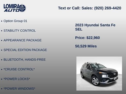 Used 2023 Hyundai Santa Fe SEL AWD/4WD image 8