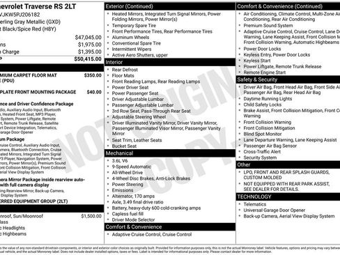 Used 2023 Chevrolet Traverse RS AWD/4WD image 43