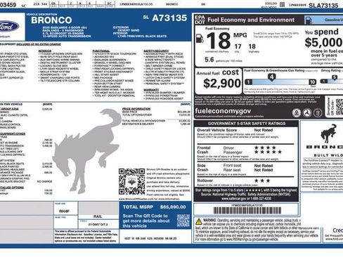 Used 2025 Ford Bronco Badlands AWD/4WD image 14