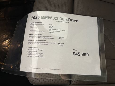 Certified 2025 BMW X3 xDrive30i AWD/4WD image 19