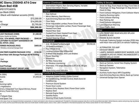 New 2026 GMC Sierra 2500 AT4 w/ Technology Package image 1