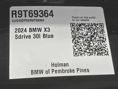 Used 2024 BMW X3 sDrive30i w/ Convenience Package RWD image 32