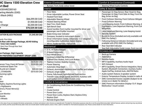 Used 2024 GMC Sierra 1500 Elevation w/ LPO, Elevation Black Package AWD/4WD image 4