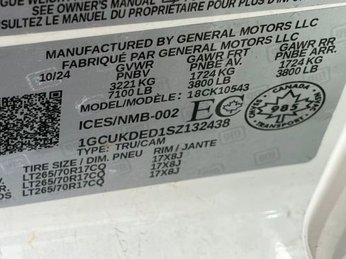 Used 2025 Chevrolet Silverado 1500 LT w/ Work Truck Package image 35