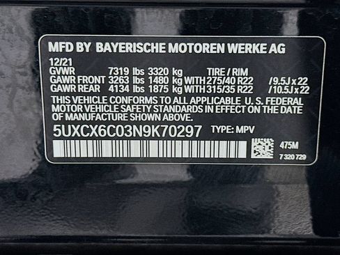 Used 2022 BMW X7 M50i w/ Dynamic Handling Package AWD/4WD image 34
