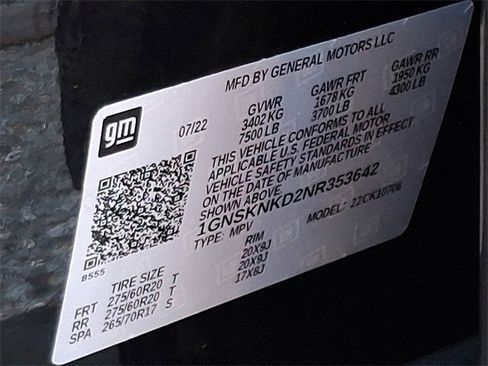 Certified 2022 Chevrolet Tahoe LT w/ Luxury Package image 30