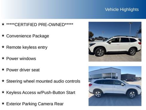 Certified 2024 Subaru Ascent Premium w/ Convenience Package image 5