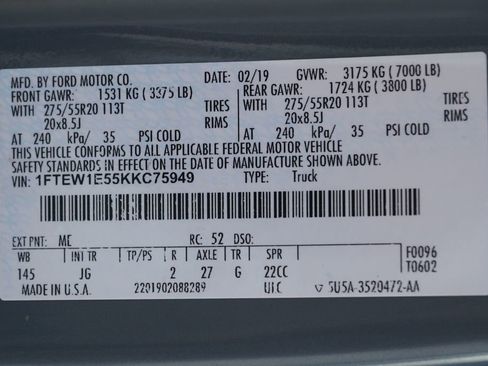 Used 2019 Ford F150 XL w/ Equipment Group 101A Mid AWD/4WD image 47