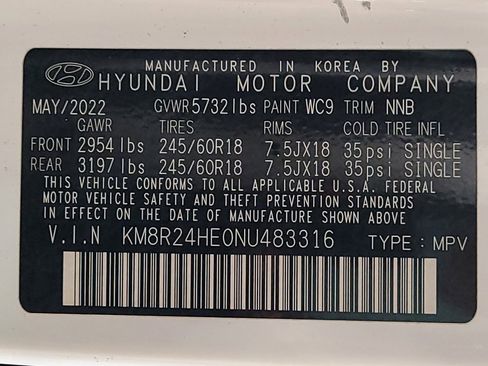 Used 2022 Hyundai Palisade SEL FWD image 33