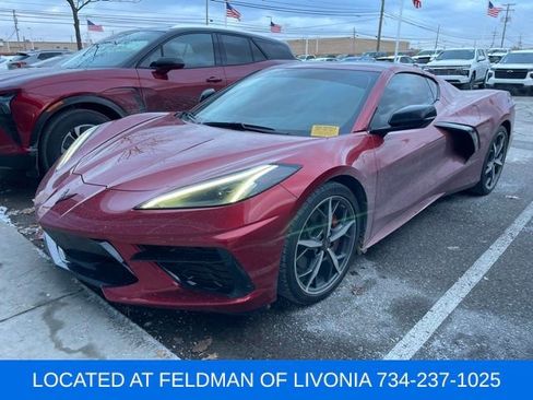 Used 2021 Chevrolet Corvette Stingray Coupe w/ Engine Appearance Package image 1