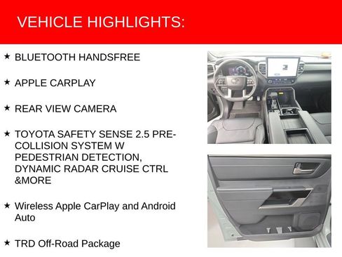 Certified 2026 Toyota Tundra Limited w/ TRD Off-Road Package AWD/4WD image 9