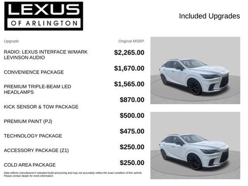 Used 2024 Lexus RX 350 F Sport w/ Convenience Package AWD/4WD image 4