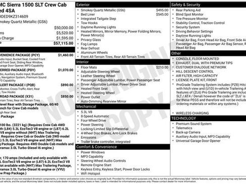 Used 2019 GMC Sierra 1500 SLT w/ SLT Convenience Package image 38