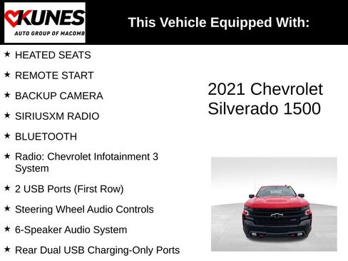 Used 2021 Chevrolet Silverado 1500 LT Trail Boss w/ Convenience Package II AWD/4WD image 3