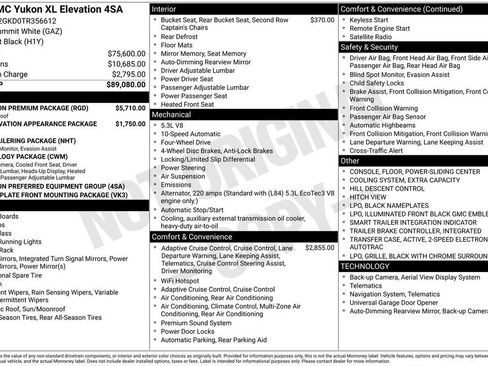 New 2026 GMC Yukon XL Elevation w/ Elevation Premium Package AWD/4WD image 5