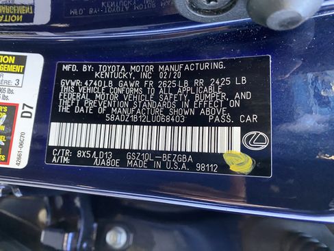 Used 2020 Lexus ES 350 w/ Premium Package image 36