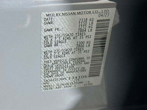 Used 2023 Nissan Murano SL w/ Cargo Package FWD image 12