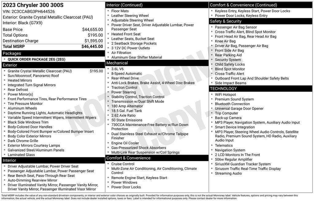 Used 2023 Chrysler 300 S RWD image 17