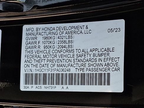 Used 2023 Honda Accord EX image 27