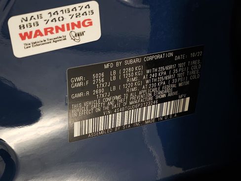 Used 2023 Subaru Outback Wilderness image 34