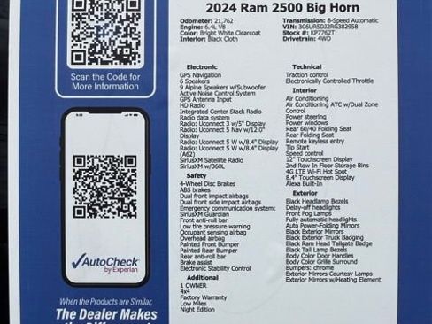 Used 2024 RAM 2500 Big Horn w/ Night Edition AWD/4WD image 21