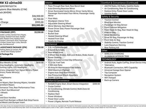 Used 2024 BMW X3 sDrive30i w/ Premium Package RWD image 11