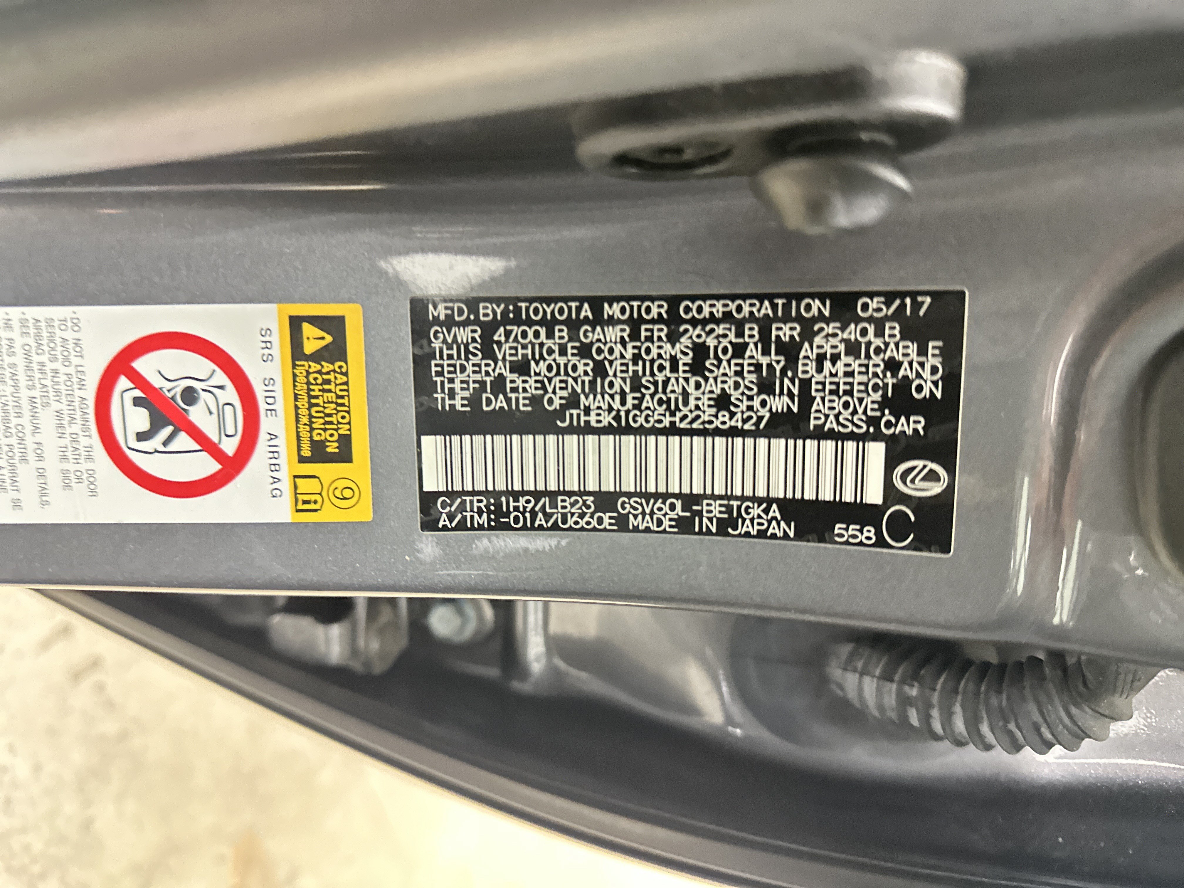 Used 2017 Lexus ES 350 w/ Luxury Package FWD image 35