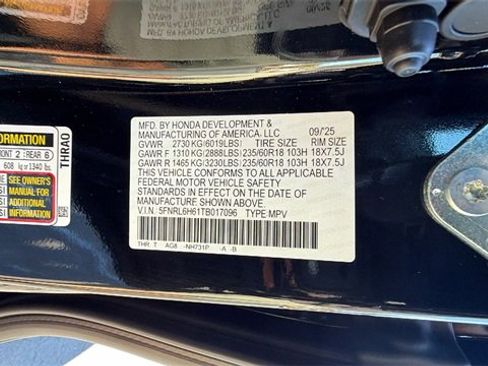 New 2026 Honda Odyssey EX-L image 30