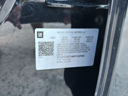 Certified 2021 Chevrolet Malibu RS FWD image 46