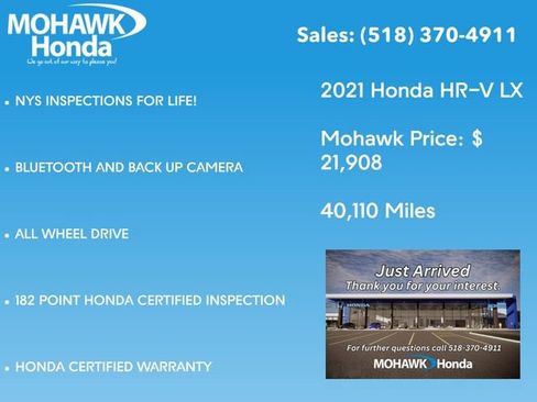 Used 2021 Honda HR-V LX image 4