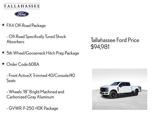Certified 2026 Ford F250 Lariat w/ Black Appearance Package image 14