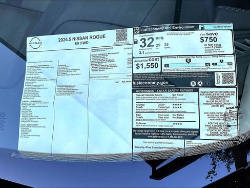 New 2026 Nissan Rogue SV w/ Cold Weather Package FWD image 21