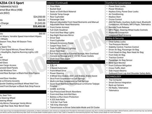 Used 2019 MAZDA CX-5 Sport image 13