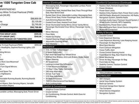New 2026 RAM 1500 Tungsten w/ Trailer Tow Group AWD/4WD image 36