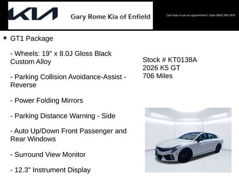 Certified 2026 Kia K5 GT w/ GT1 Package FWD image 14