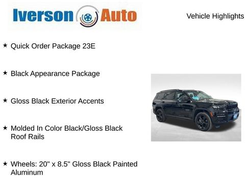 Used 2023 Jeep Grand Cherokee L Limited w/ Black Appearance Package AWD/4WD image 2
